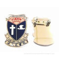 Badges / Accessories Metal Brass Metal Pin Badges With Transparent Epoxy Coating